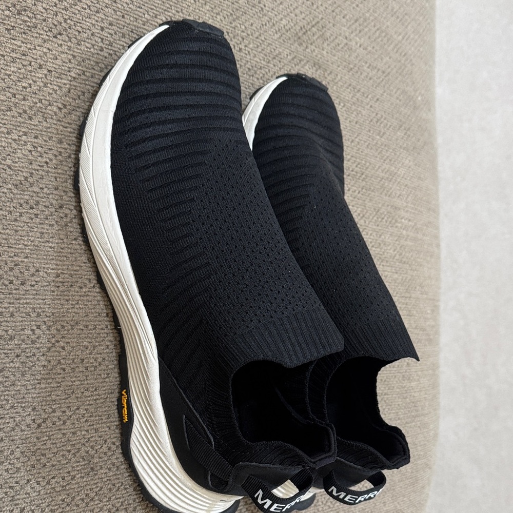 Merrell Black Knit Slip-On Shoes